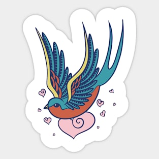 Bird in love Sticker